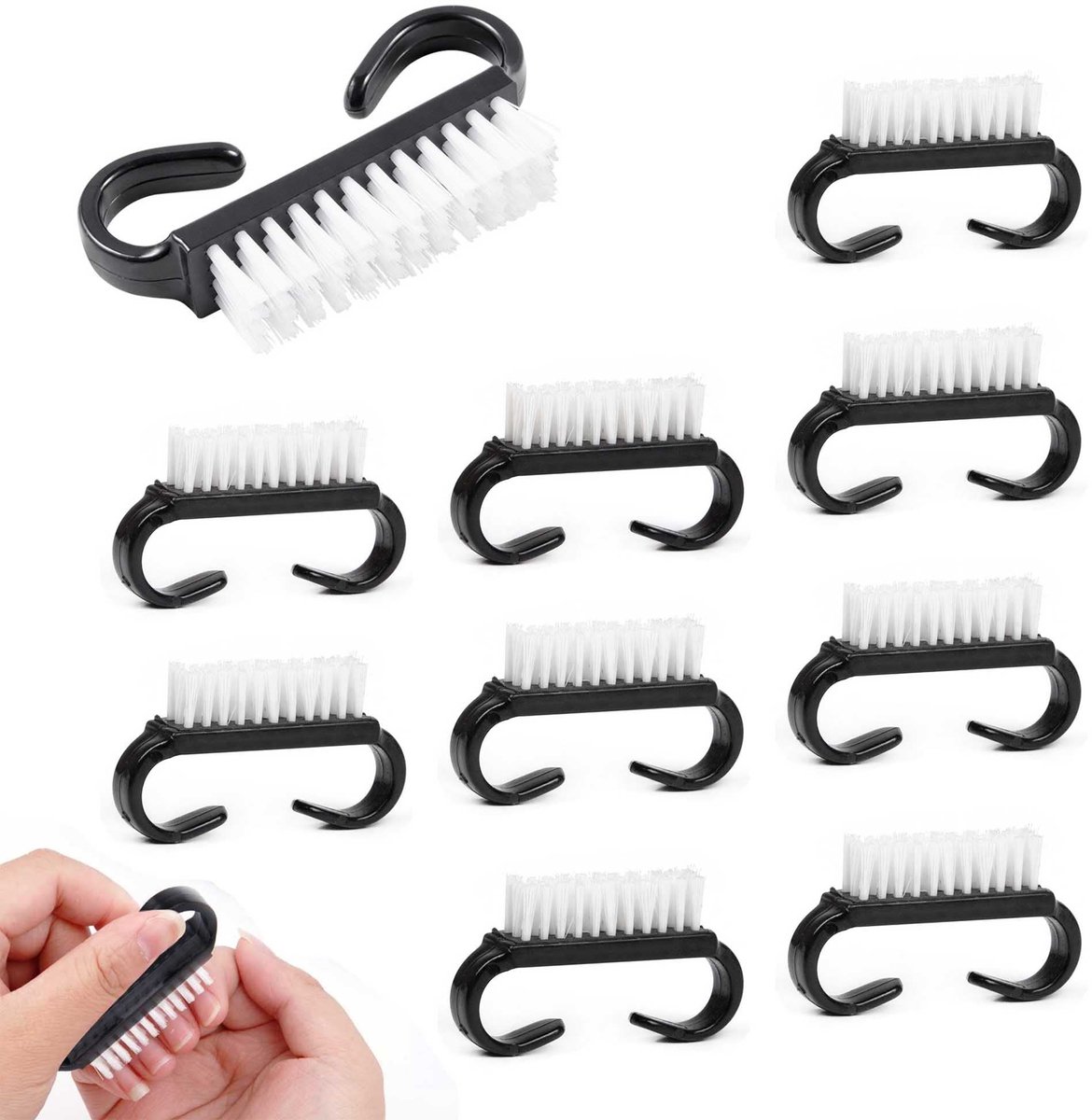Dailygoods - Set van 10 Nagelborstels voor Diverse Toepassingen
