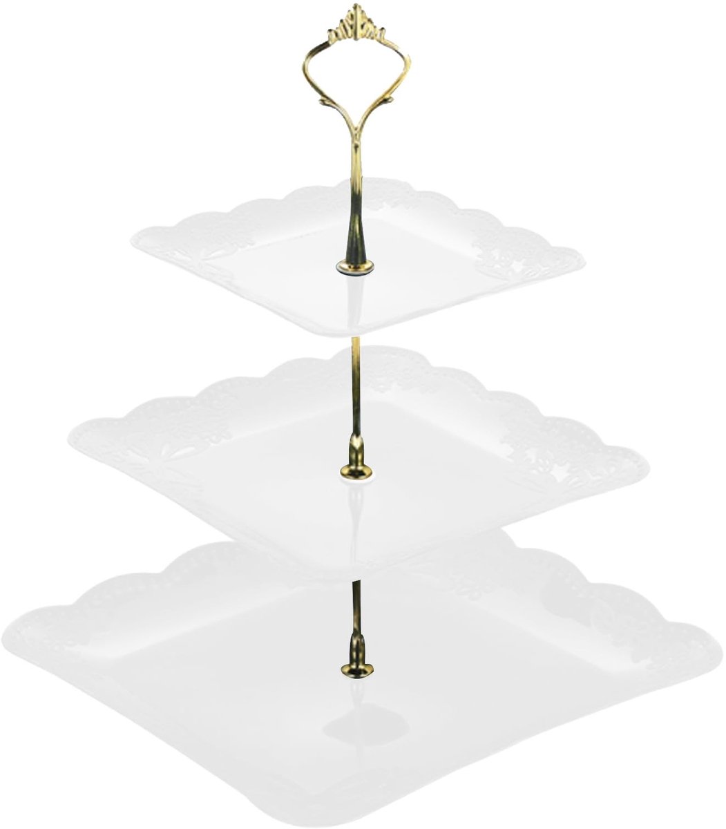 Dailygoods - 3-Laags Taartstandaard voor Bruiloften en Feesten