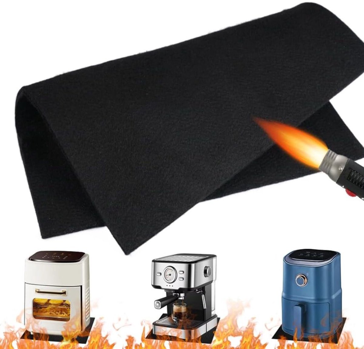 NBAP® Vuurvaste Mat - Hittebestendige Haardmat - Open Haard