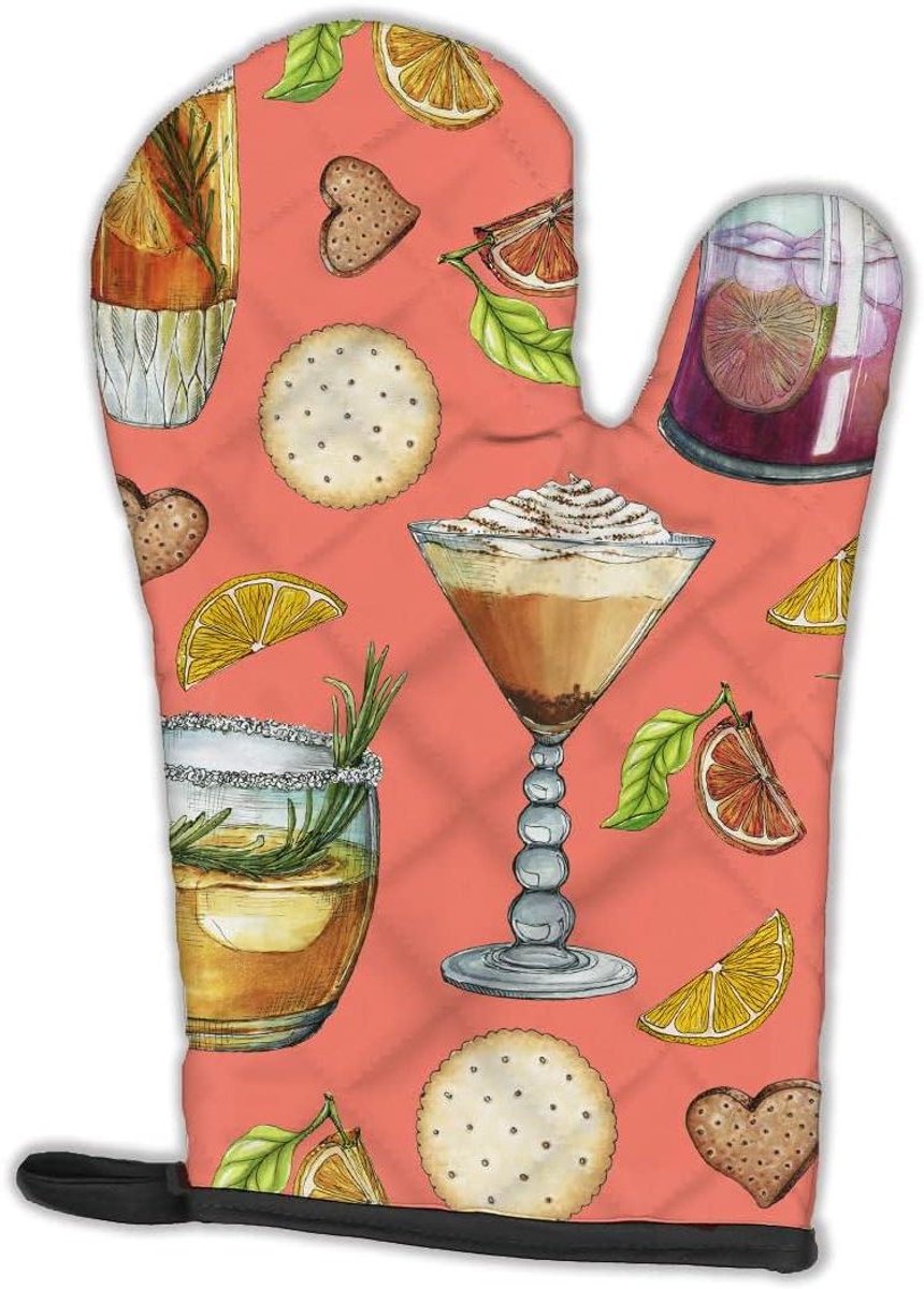 Ovenwant - Keukenhandschoen Hittebestendig - Veilig Koken - Vijf Laags Bescherming - 30 cm Lang - Multicolor
