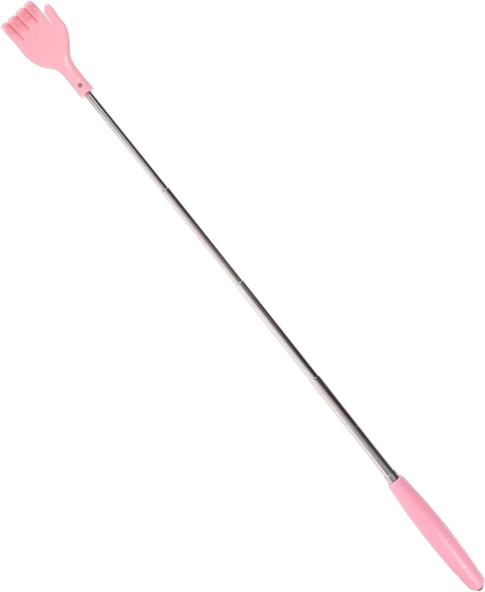 Kietel Massager - Hulpmiddel Krabben - Verlicht Jeuk - Telescopisch Verstelbaar - 20.5 cm - Roze