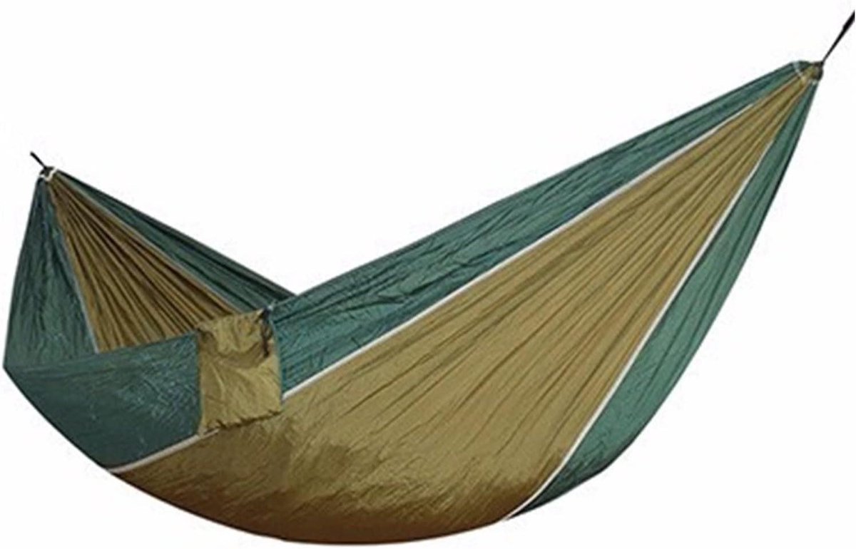 Hangmat Stoel - Schommel Zitje - Tuin Ontspanning - Inclusief Opbergzak - 230 x 90 cm - Legergroen