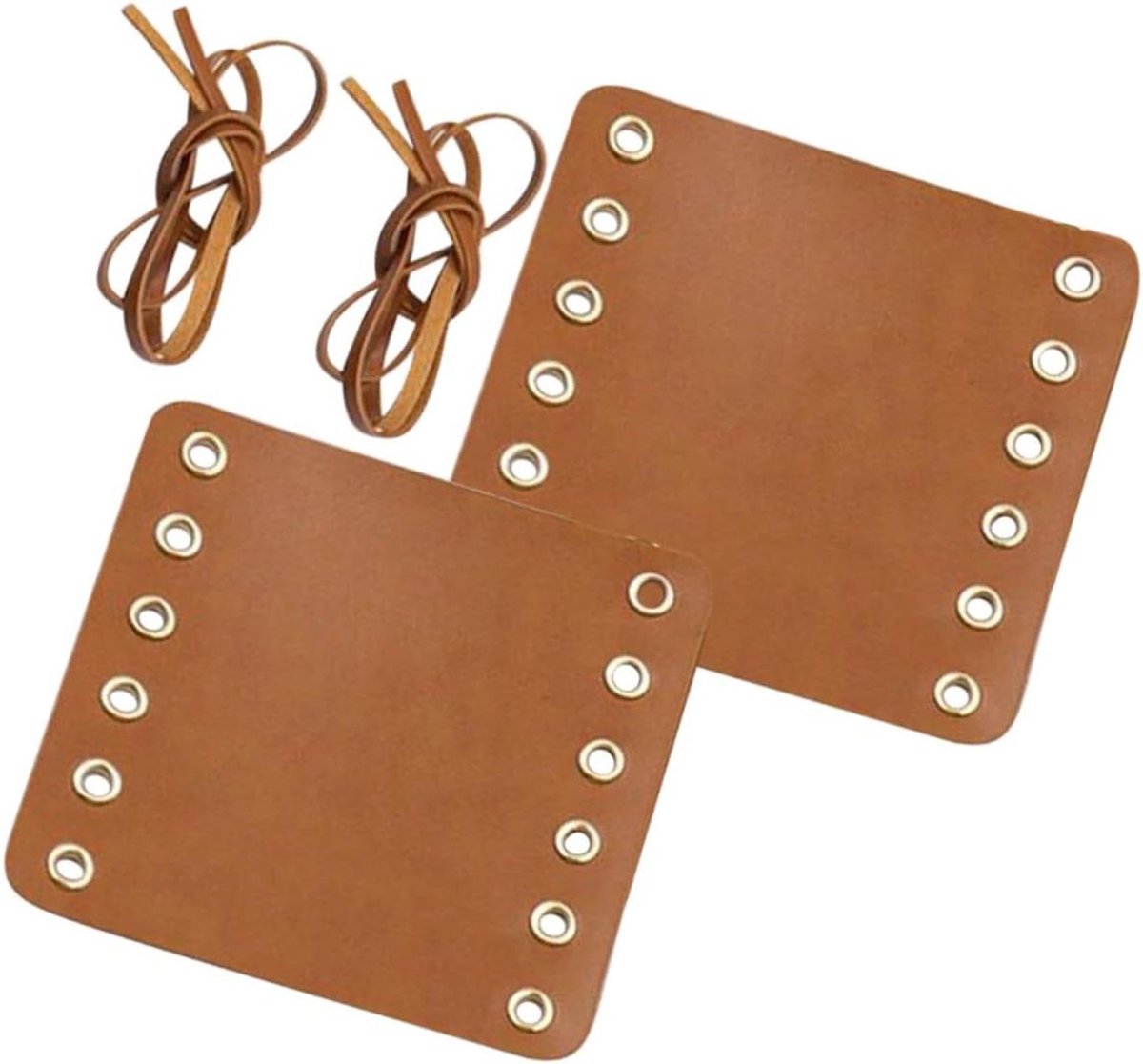 Fietsstuur Handvatten - Stuurgrepen Leer - Comfortabel Fietsen - Schokabsorberend Ontwerp - 11.4 cm Lengte - Lichtbruin