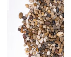 Erwten Grind - Decoratieve Kiezels - Aquarium Decoratie - Natuurlijk Gevormd - 1.1 kg - Gemengde Kleur