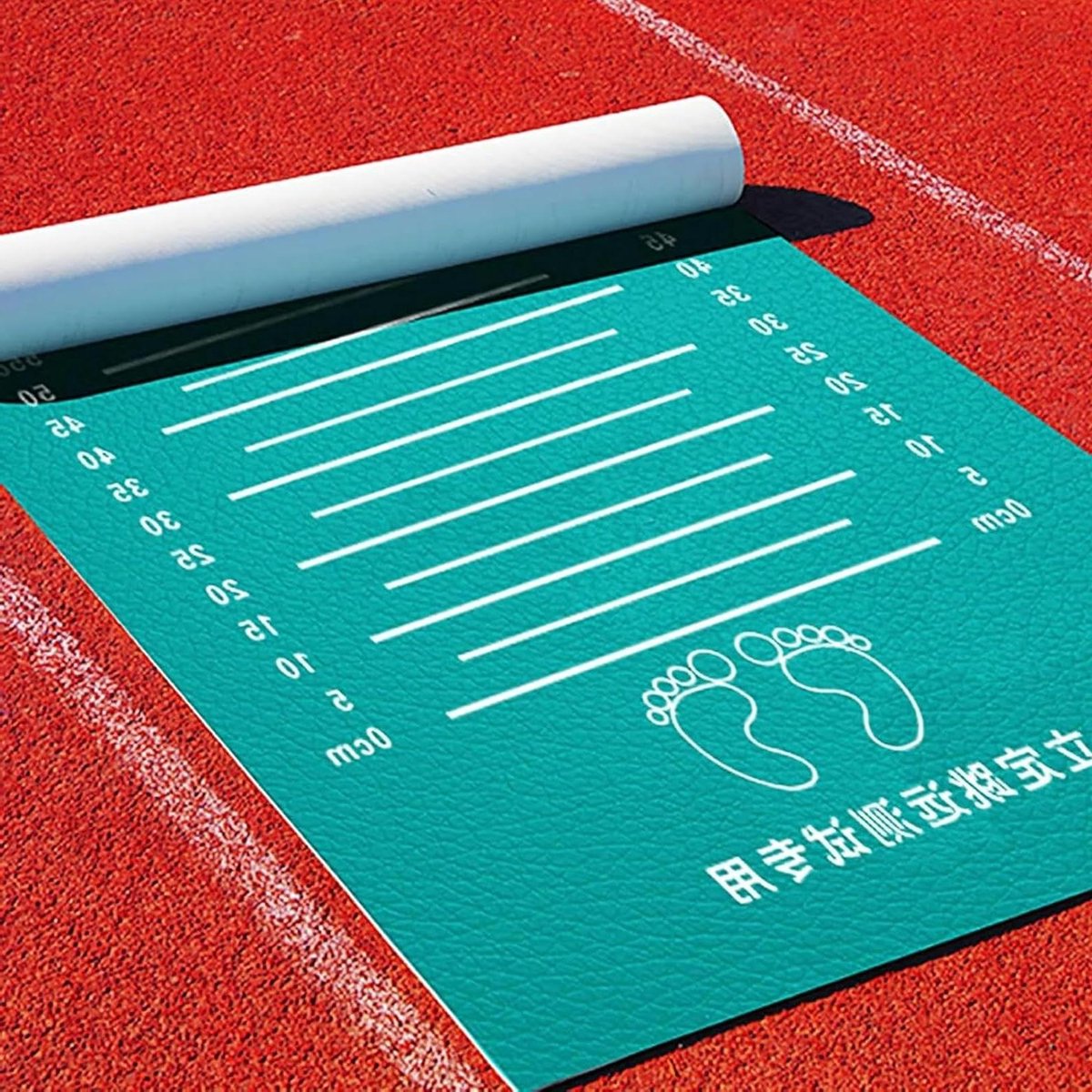 Springmat voor Kinderen - Meetmat Verspringen - Sport Training - Antislip PVC Materiaal - 90x350cm - One Color
