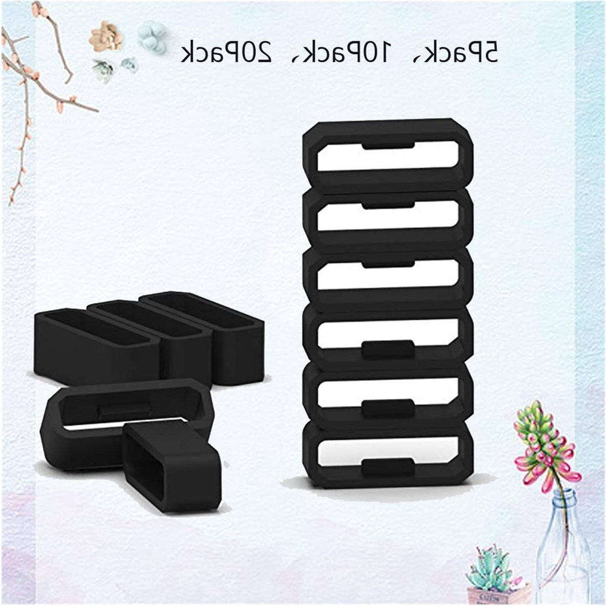 Horlogeband Houder - Band Ring - Activiteit Tracker - Duurzaam Silicagel - 22mm - Agaat