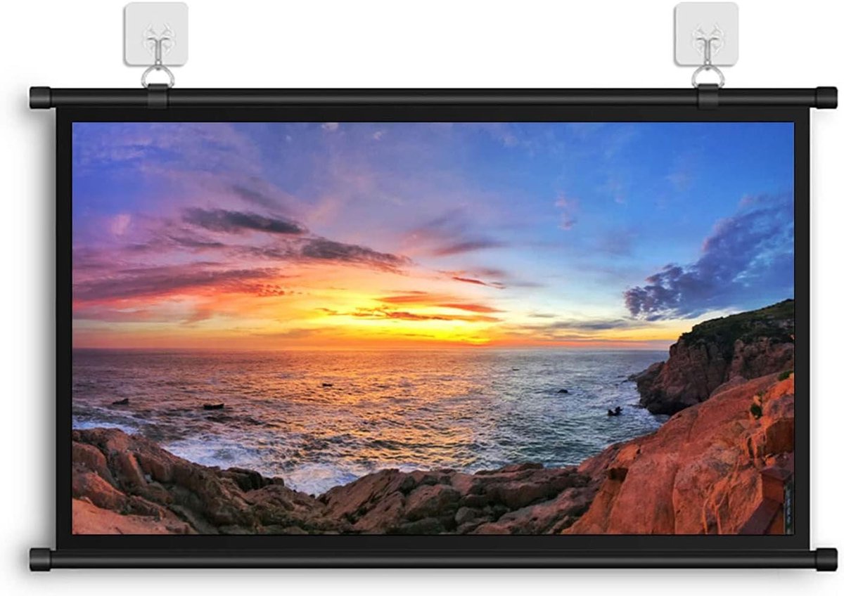 Projectiescherm - Opvouwbaar scherm - Films kijken - Anti-kreuk - 60 inch - Wit