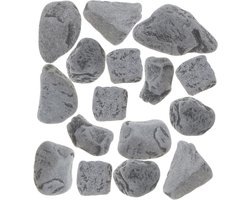 Decoratief Grind - Aquarium Stenen - Aquarium Landschap - Niet-poreus Oppervlak - 500 g - Zwart