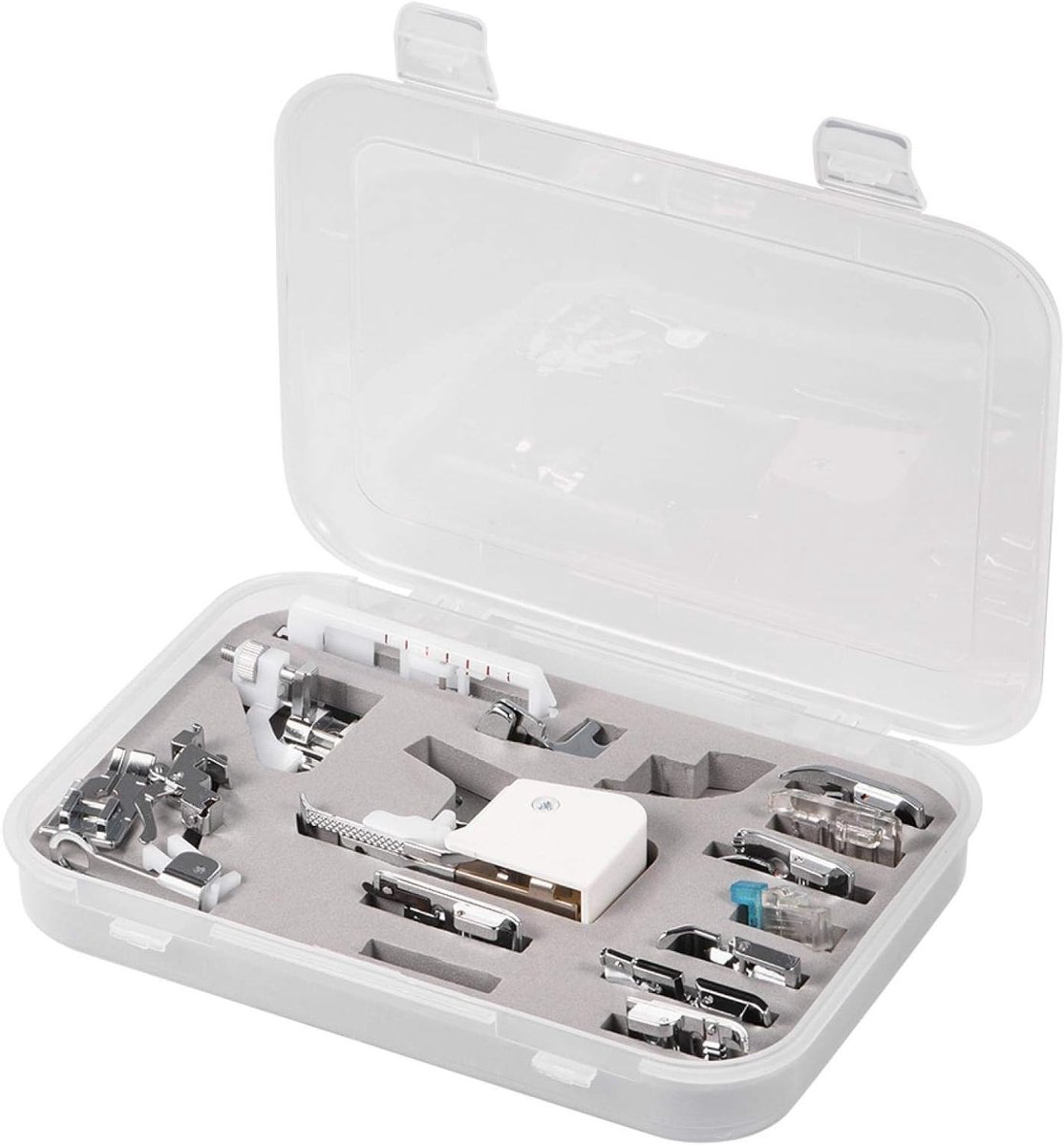 Complete Naaimachine Voet Set met 15 Stuks - Multifunctionele Accessoires voor Naaien, Quilten en Borduren