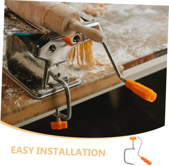 Pastamaker Handvat - Noodle Maker Onderdeel - Zelf Pasta Maken - Vervangingsonderdeel Set - 16.5x12x2 cm - Grijs van Pastamaker — afbeelding 5