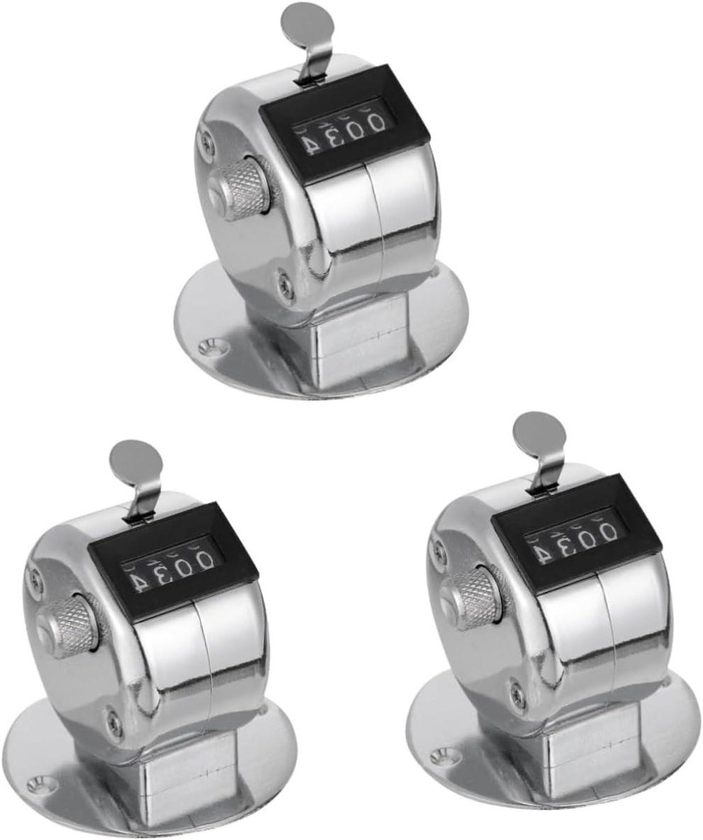 Hand Teller - Telapparaat Klikker - Activiteiten Registreren - Mechanische Structuur - 4 Cijfers Display - Zilver