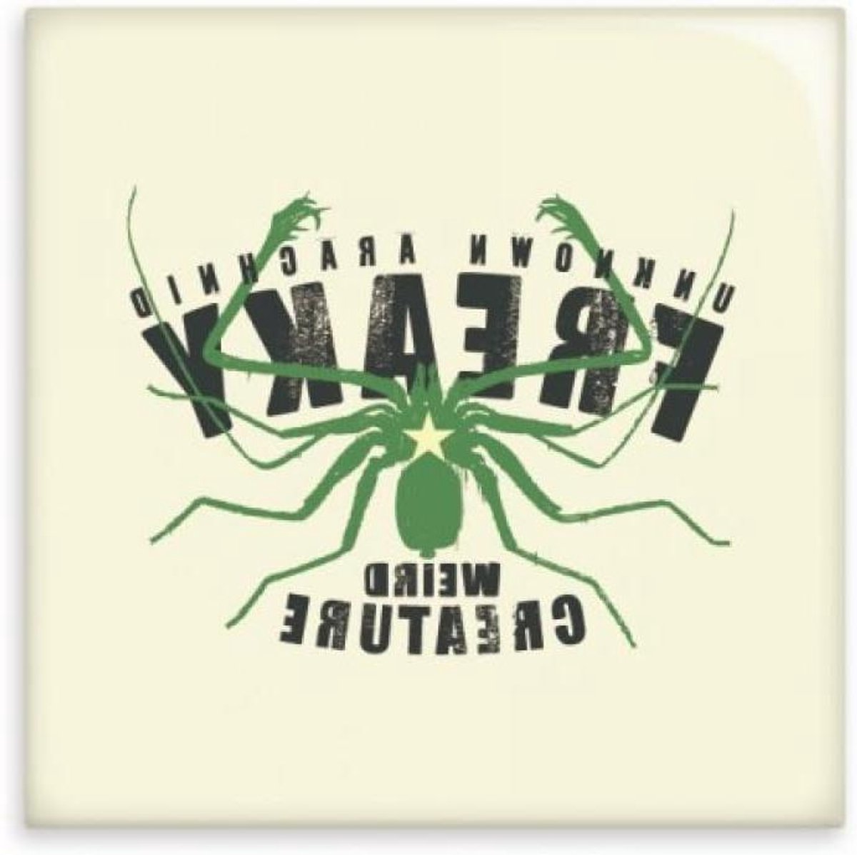 DIYthinker Green Spider Star Patroon Illustratie Glanzende Keramische tegel Badkamer Keuke
