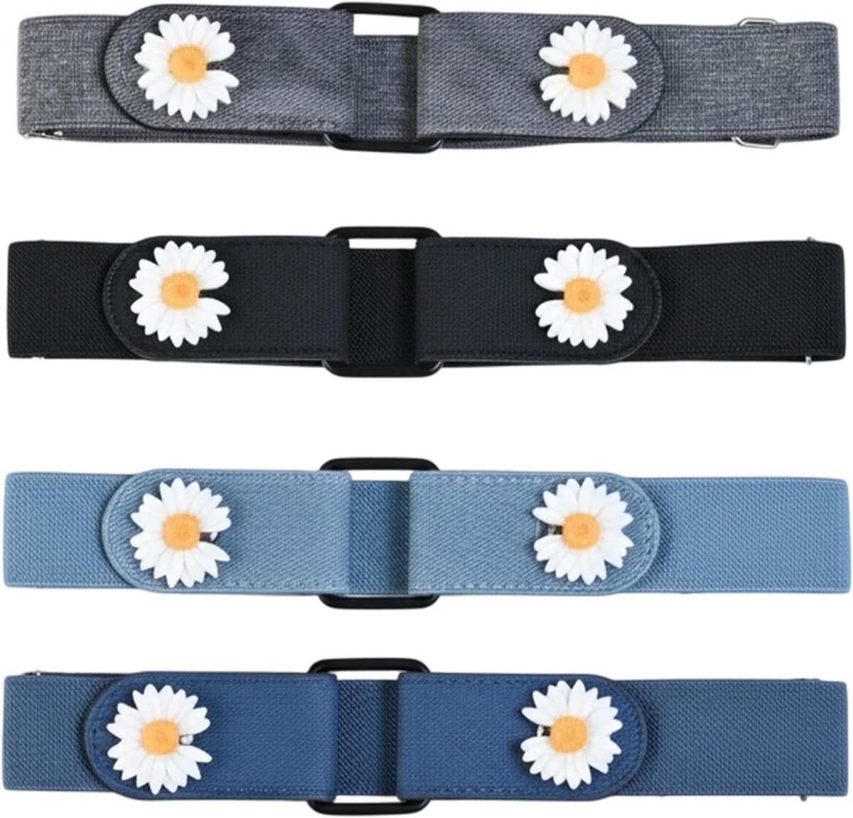 Vrouwelijke verstelbare elastische riemen zonder gesp, 56 cm tot 78 cm, modieuze en veelzijdige accessoires voor jeans en outfits