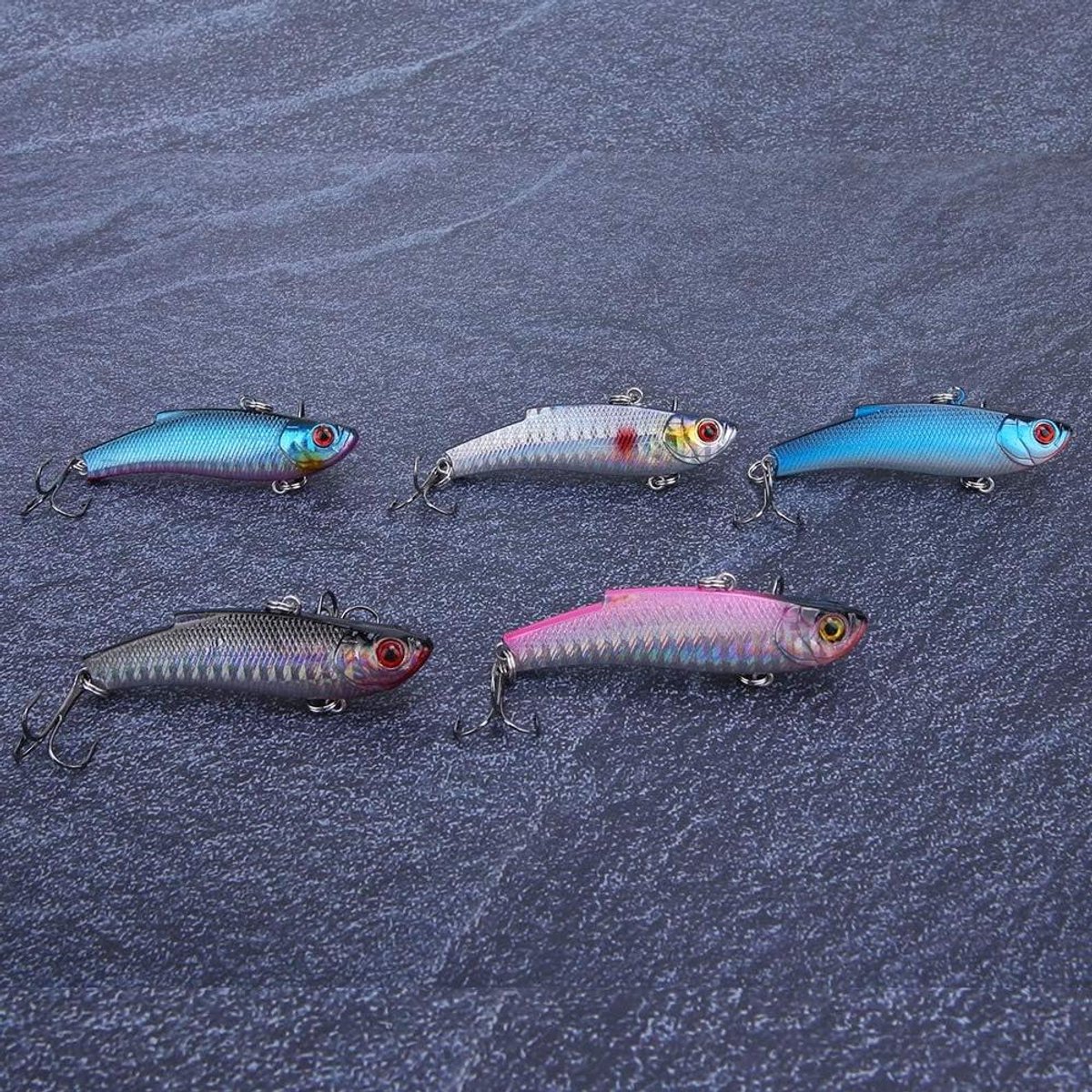 Swimbait Kunstaas Duurzaam Hard Aas voor Grote Vissen, 7 Cm/20 G, Verpakking van 5