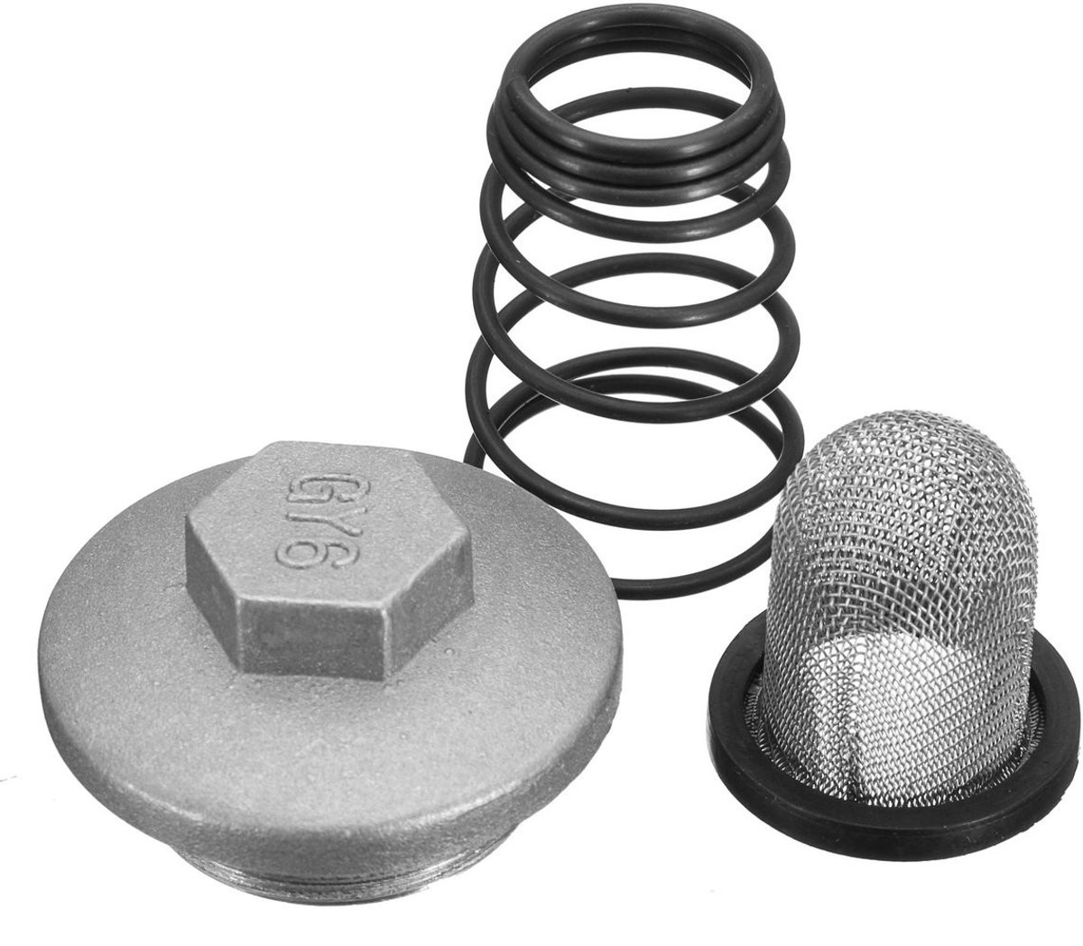 Dailygoods - Dailygoody - Motor Scooter Oil Drain Cap Set - Geschikt voor Baotian Benzhou Znen Taotao 50-150CC - Duurzaam en betrouwbaar - Eenvoudige installatie -.