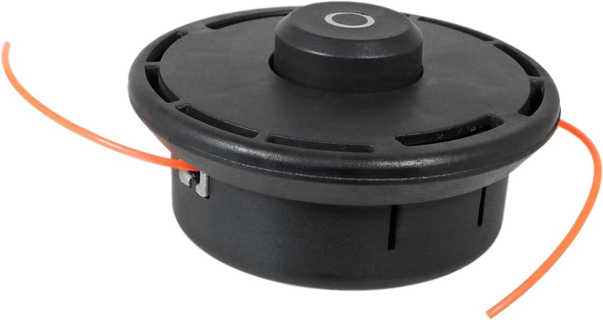 Grasmaaier Spoelkop - Trimmerkop Vervanging - Onkruid Verwijderen - Precisie Schroefdraad - 132mm Diameter - Zwart