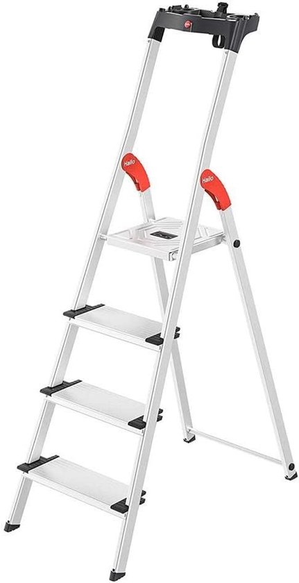 Hailo | ComfortLine L80 aluminium trapladder | Draagvermogen 150 kg | 8 ...