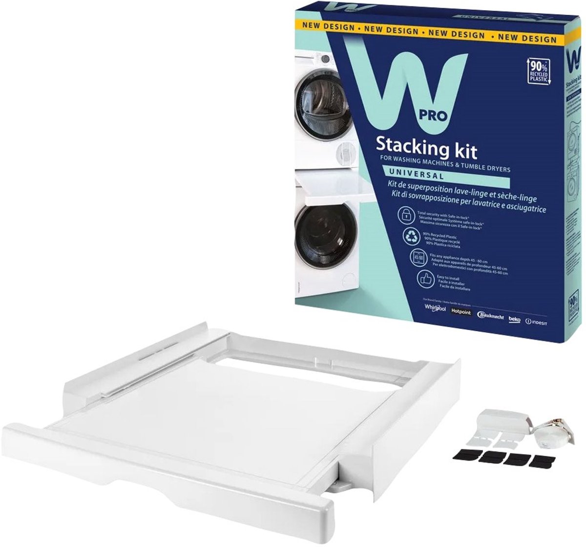 WPRO - SKN101 Universele tussenkader / stapelkit met lade en safe-in-lock syst - C00974793