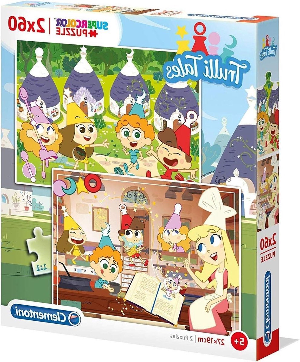 Kind Puzzel - Legpuzzel Set - Ontwikkeling Vaardigheden - Heldere Levendige Kleuren - 2x60 Stukjes - Meerkleurig