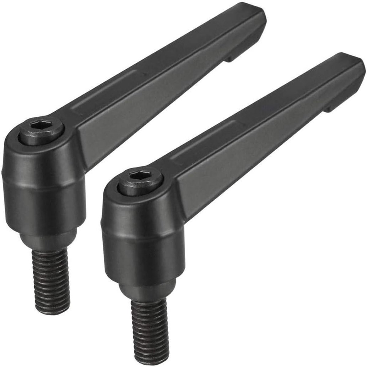 Verstelbare Klemhendels - Handgrepen Vergrendeling - Apparatuur Instellen - Snelontgrendeling Drukknop - M10 x 20 mm - Zwart