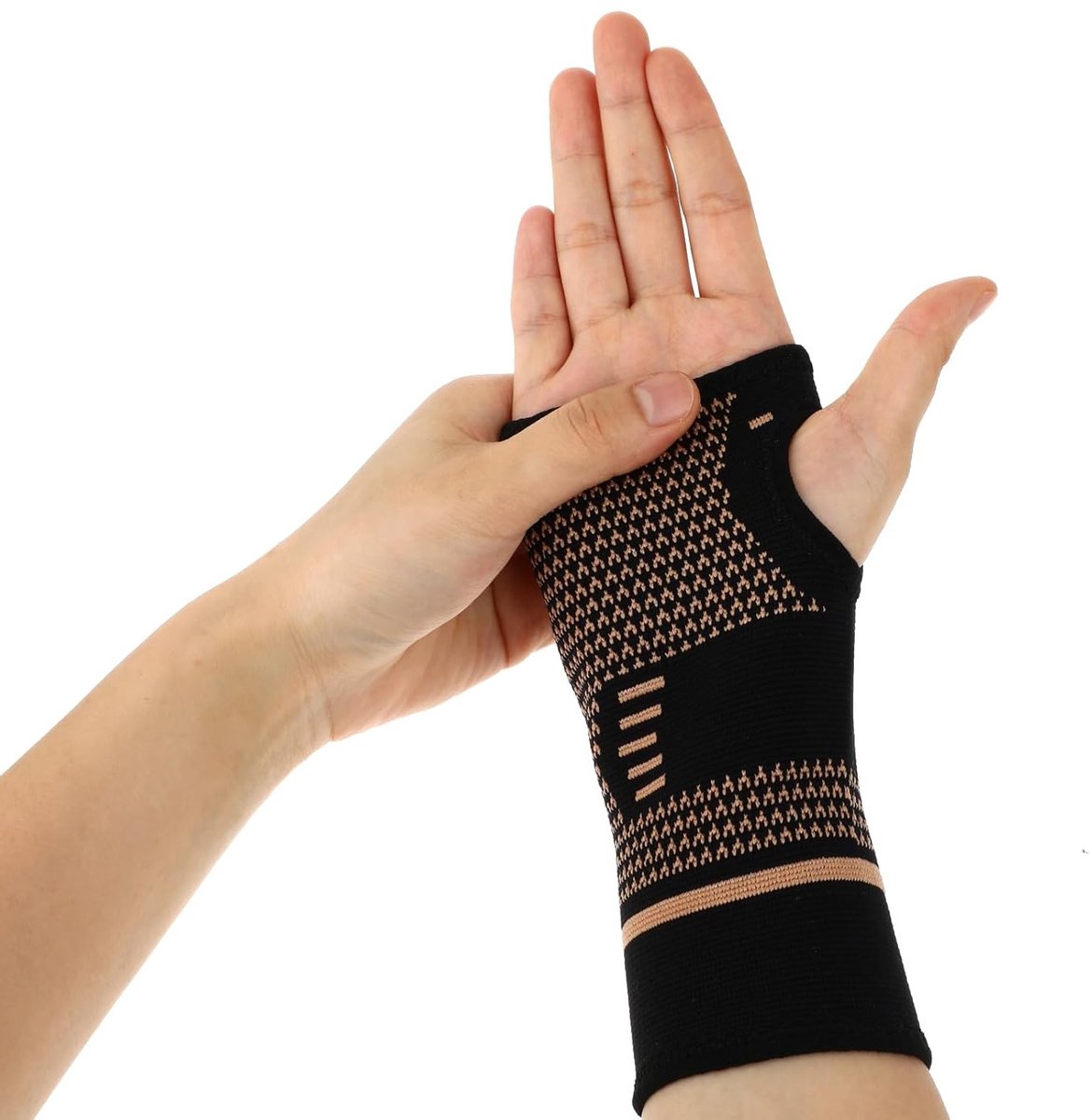 Comfortabele Polsbrace met Compressie, Ondersteuning bij Artritis, Ademend Nylon en Duimsteun voor Dames en Heren
