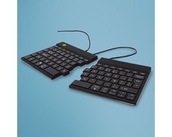 R-Go Split - Ergonomisch toetsenbord - Met Break software - BE AZERTY layout - USB - Zwart
