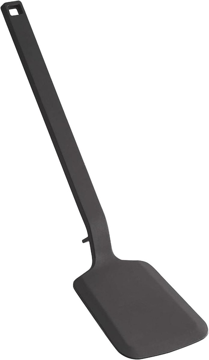 Siliconen spatel - Keuken spatel - Koken en bakken - Ingebouwde standaard - 33 cm lengte - Zwart