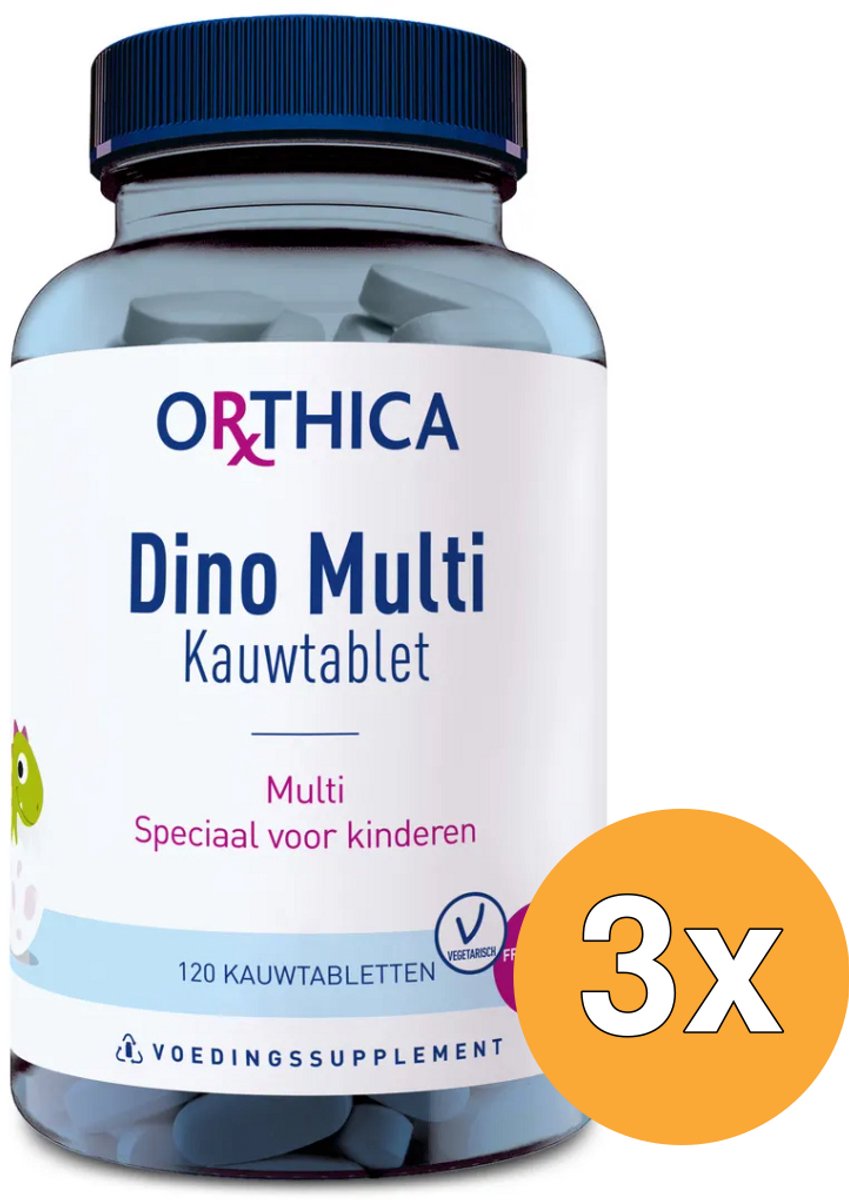 3x Orthica Dino multi (120 kauwtabletten)