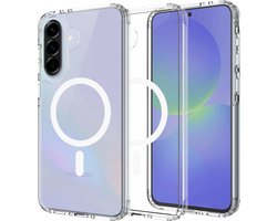 Just in Case coque adaptée pour Samsung Galaxy A37 - Compatible avec MagSafe - Coque arrière Military Grade - Transparent