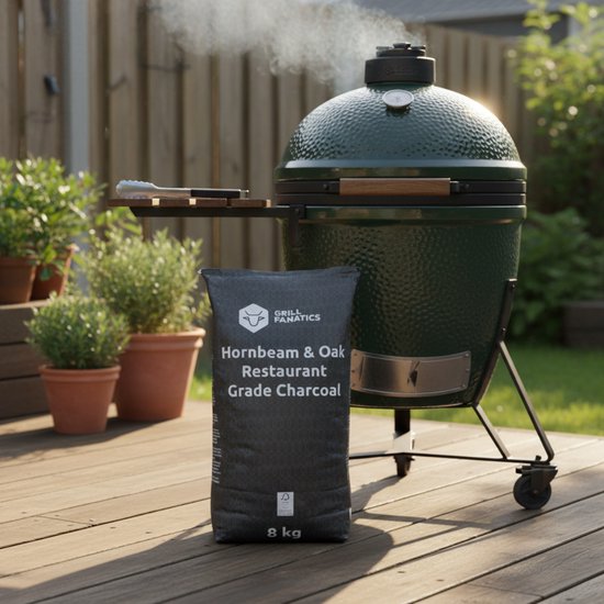 Grill Fanatics Houtskool / Charcoal - Haagbeuk & Eik / Hornbeam & Oak - 8 KG - Restaurant kwaliteit van Grill Fanatics — afbeelding 5