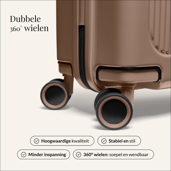 SUITSUIT Handbagage Koffer 55x35x20 cm - Koffer - Trolley Handbagage - TSA Slot - Reiskoffer - 27L - Caretta - Ginger Snap