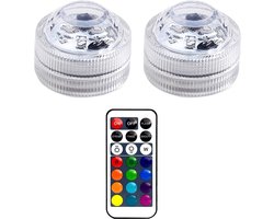 Mini LED Lichten - Waterdicht - Afstandsbediening - Voor Aquarium - Vijver - Bruiloft - Kleurverandering - Decoratie