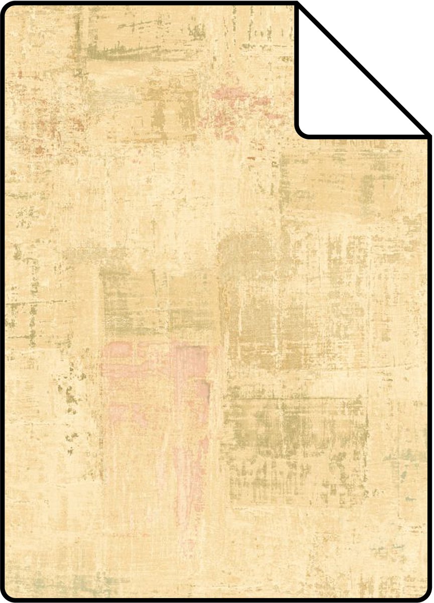 Proefstaal ESTAhome behang schilderachtige structuur warm beige - 26.5 x 21 cm - 131841-S