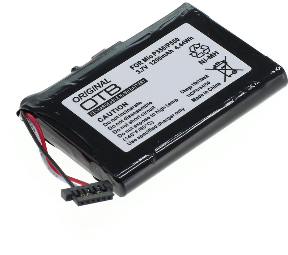 Batterij voor Mitac Mio P350/P550 Li-Ion ON2324