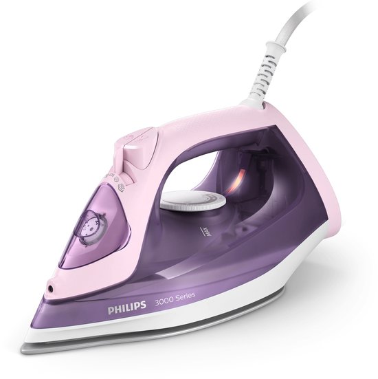 Philips 3000 series DST3020/30 - Strijkijzer - Stoomstrijkijzer - Keramische zoolplaat - 2200W - Roze - Paars