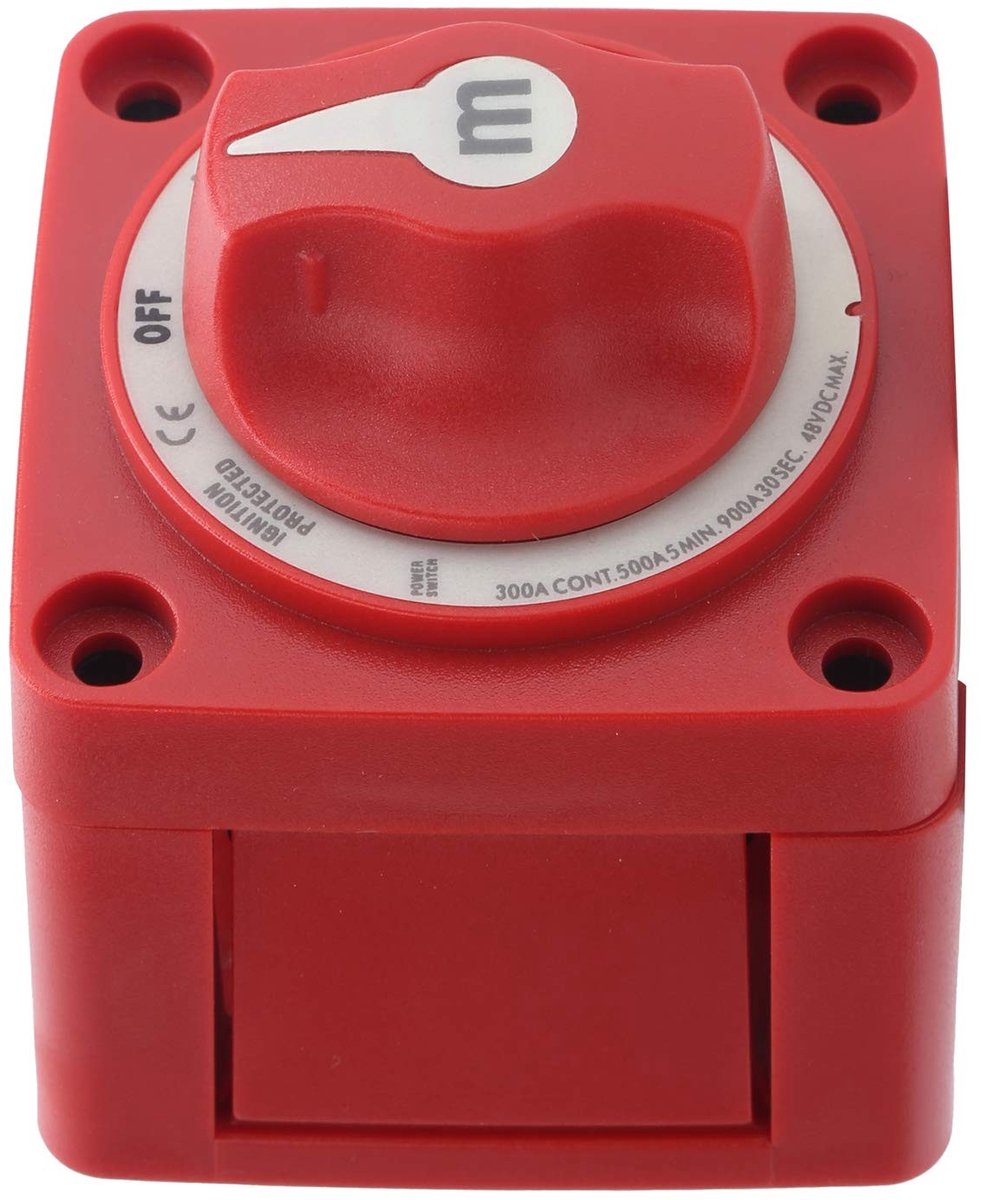 Dailygoods - Dailygoody - Power Switch DC 48V - Batterij Disconnect Switch - Ontstekingsbeveiliging - Compact - Bootaccuschakelaar - Veiligheid - Klein