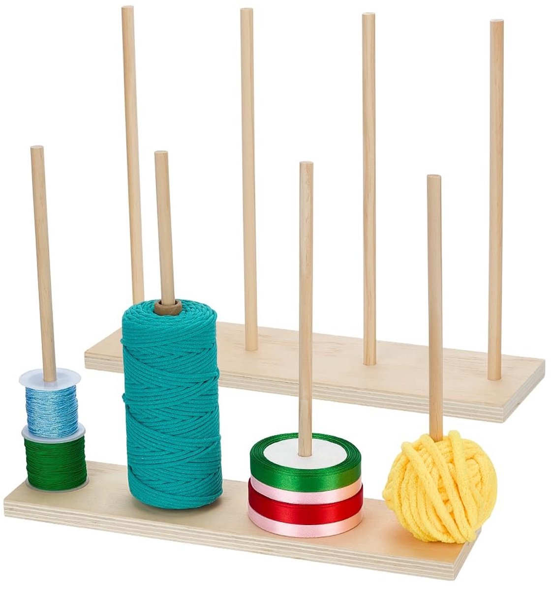 Dailygoods - Houten Lint Organizer voor Handwerk en Creatieve Projecten