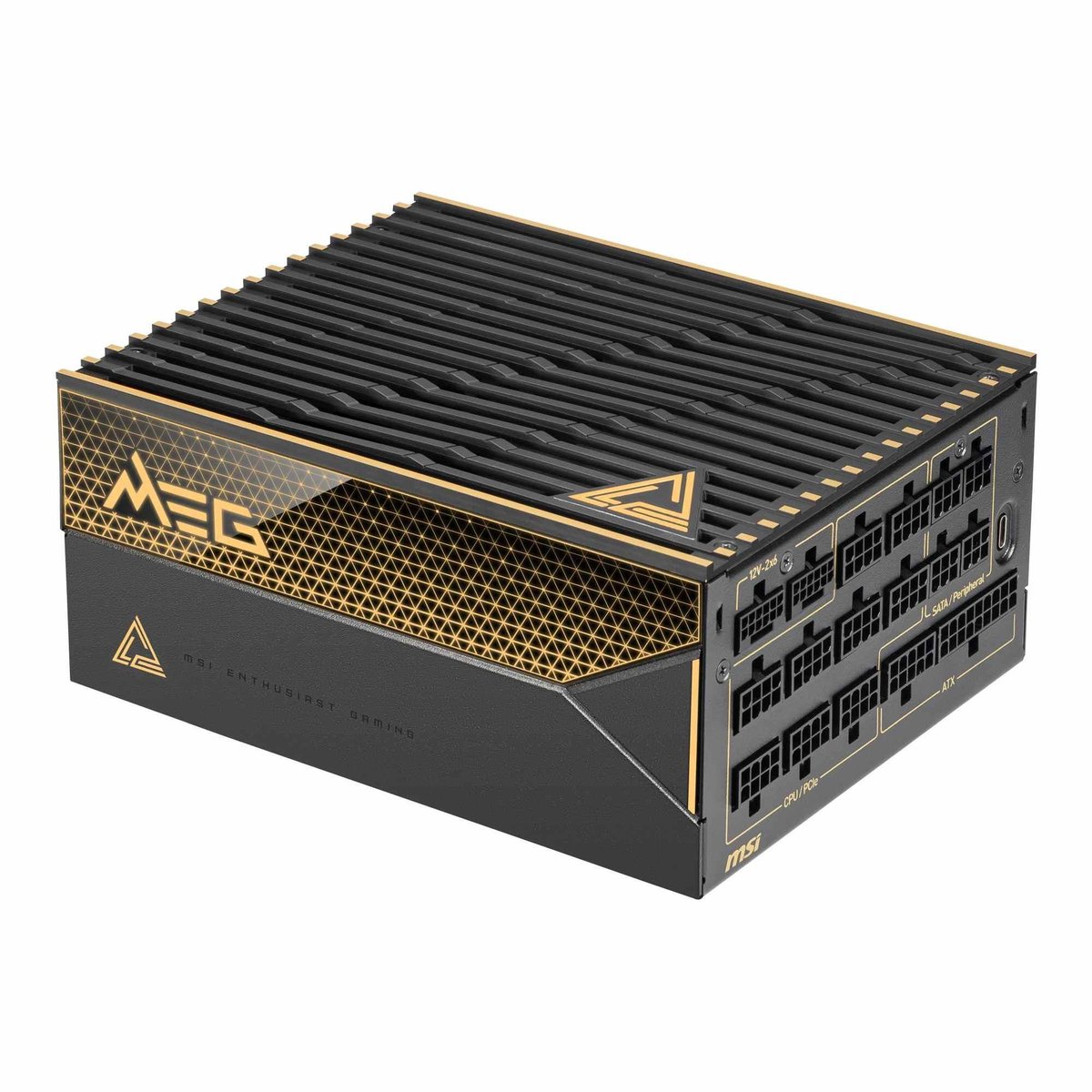 MSI MEG Ai1600T PCIE5 voeding 1600 W 24-pins ATX zwart