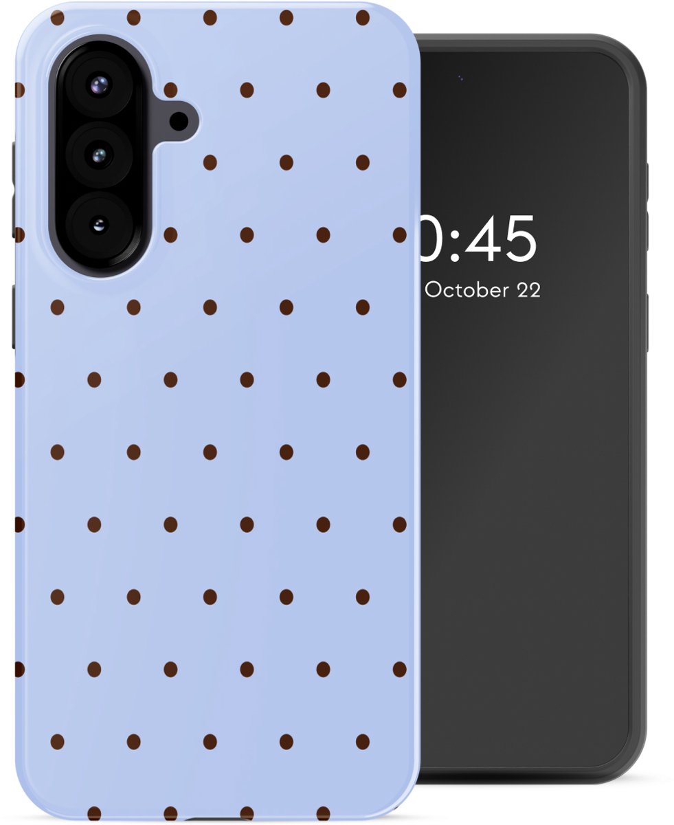 Selencia Hoesje - Geschikt voor Samsung Galaxy A57 (5G) - Backcover - Happy Dots Digital Sky