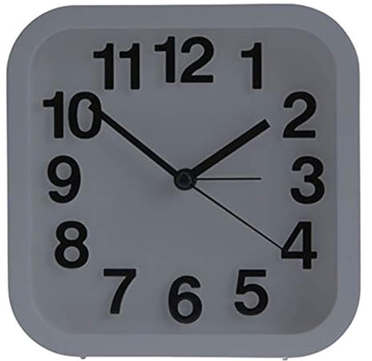 Dailygoods - Dailygoody - Analoge Quartz-wekker - Retro Tafelklok - Grijs - Alarmfunctie - Perfect voor Slaapkamer en Huiskamer