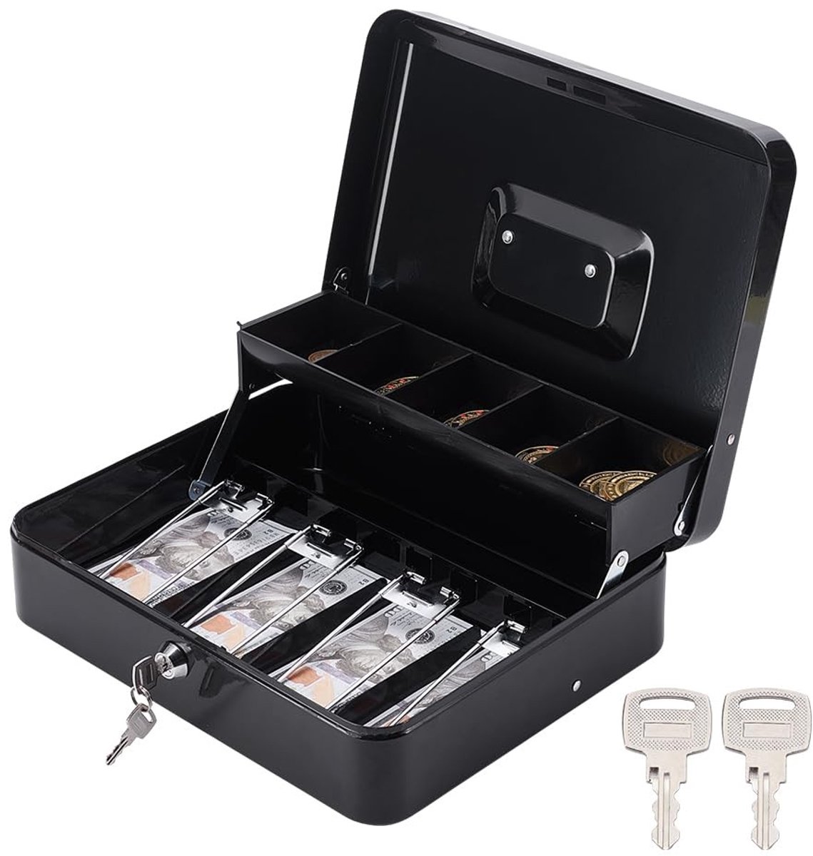 Dailygoods - Kassa Lade met Sleutelslot voor Organisatie van Contant Geld