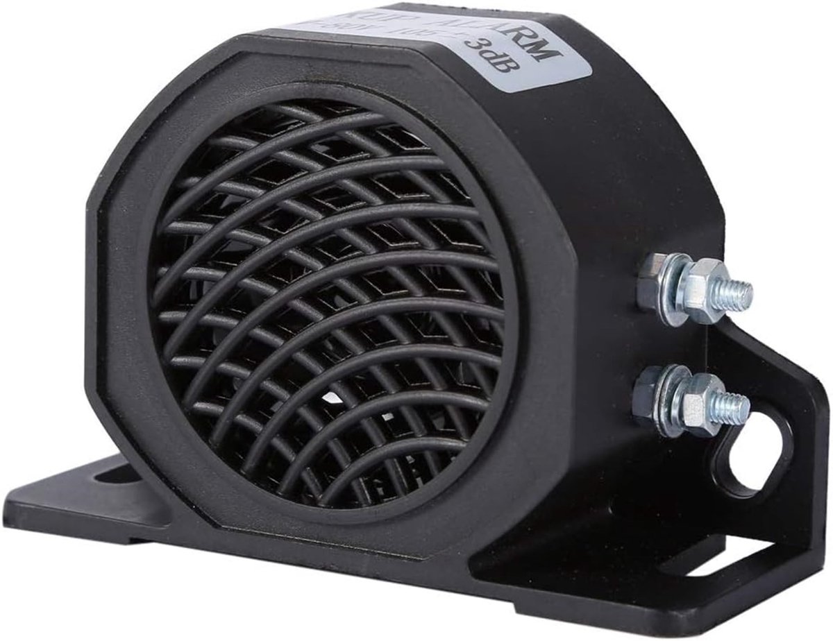 Dailygoods - Cosensi - Dailygoods - Slakkenhoorn 105 dB - Universeel Backup Waarschuwingsalarm - Auto en Vrachtwagen - 12-80V - Achteruitrijzoemer