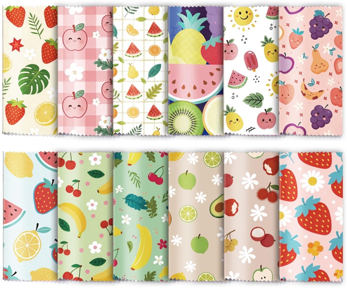 Dailygoods - 24 Stuks Microfiber Bril Reinigingsdoekjes met Creatieve Patronen
