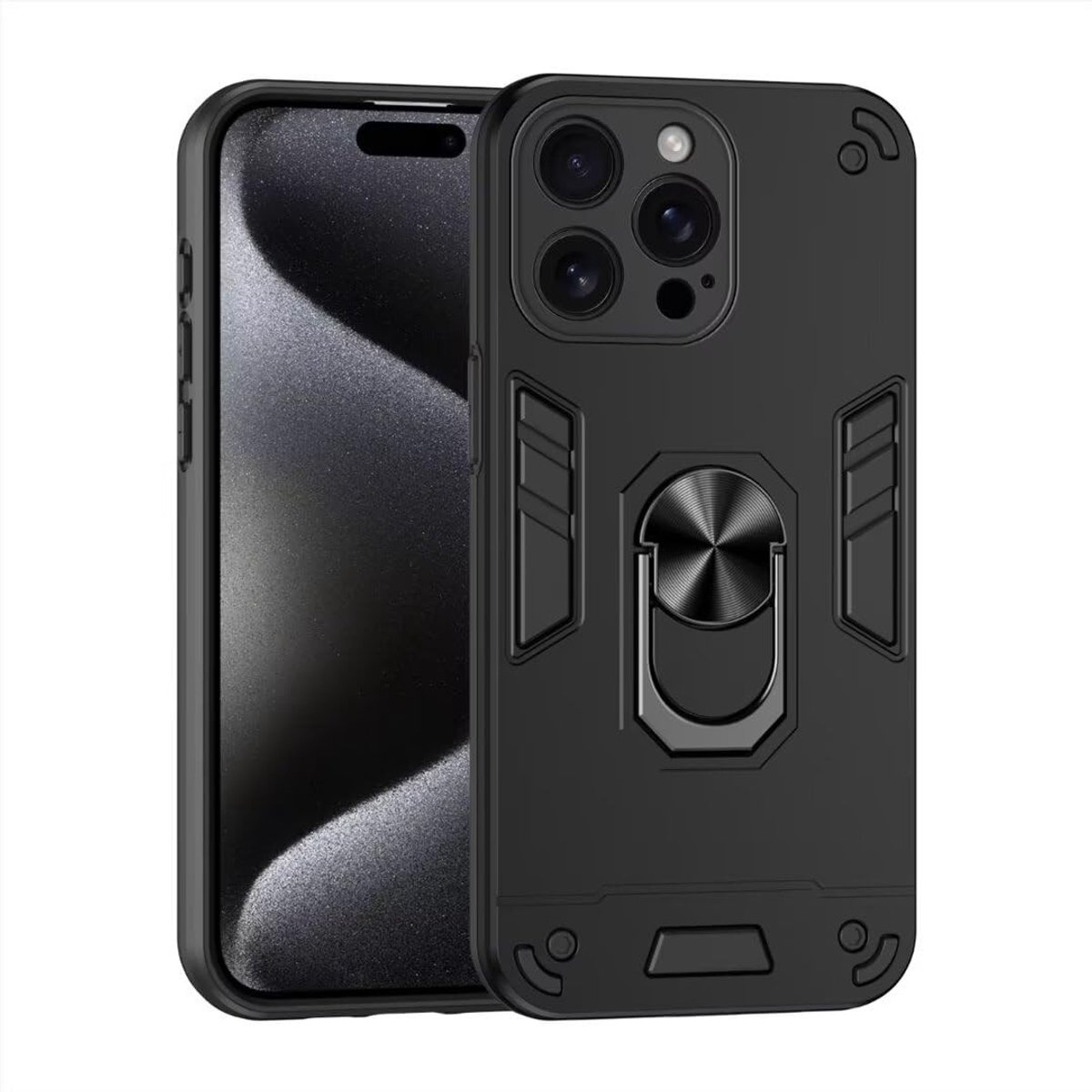 Dailygoods - Schokbestendige Beschermhoes voor Smartphone met Standaard