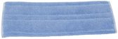 Vadrouille plate microfibre bleue 40x13cm pour rabats et système de poche