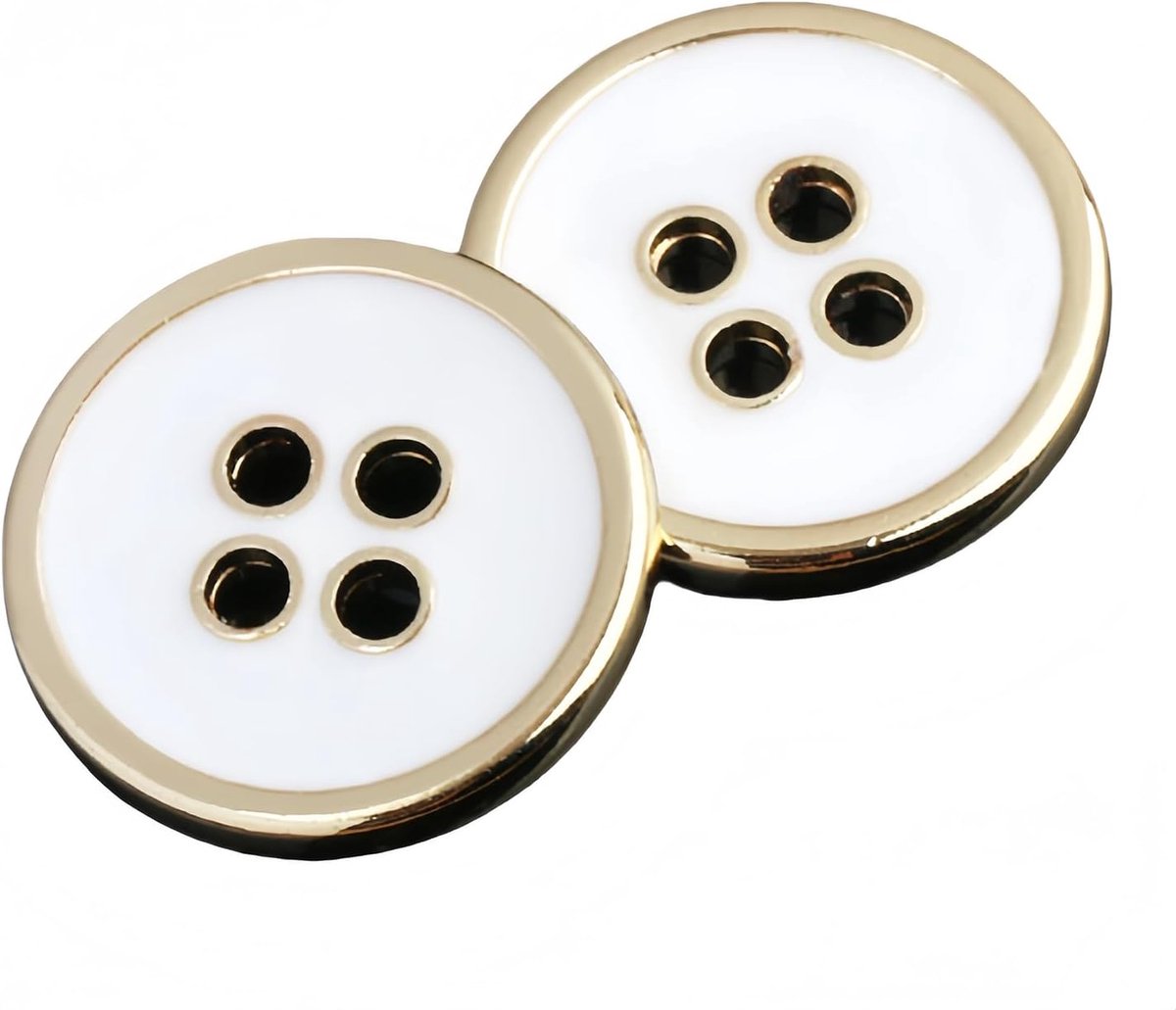 Naaiaccessoires - Metalen Knopen - 10 Stuks - 4 Gats Retro Design - Voor Pakken Hemden Jassen DIY