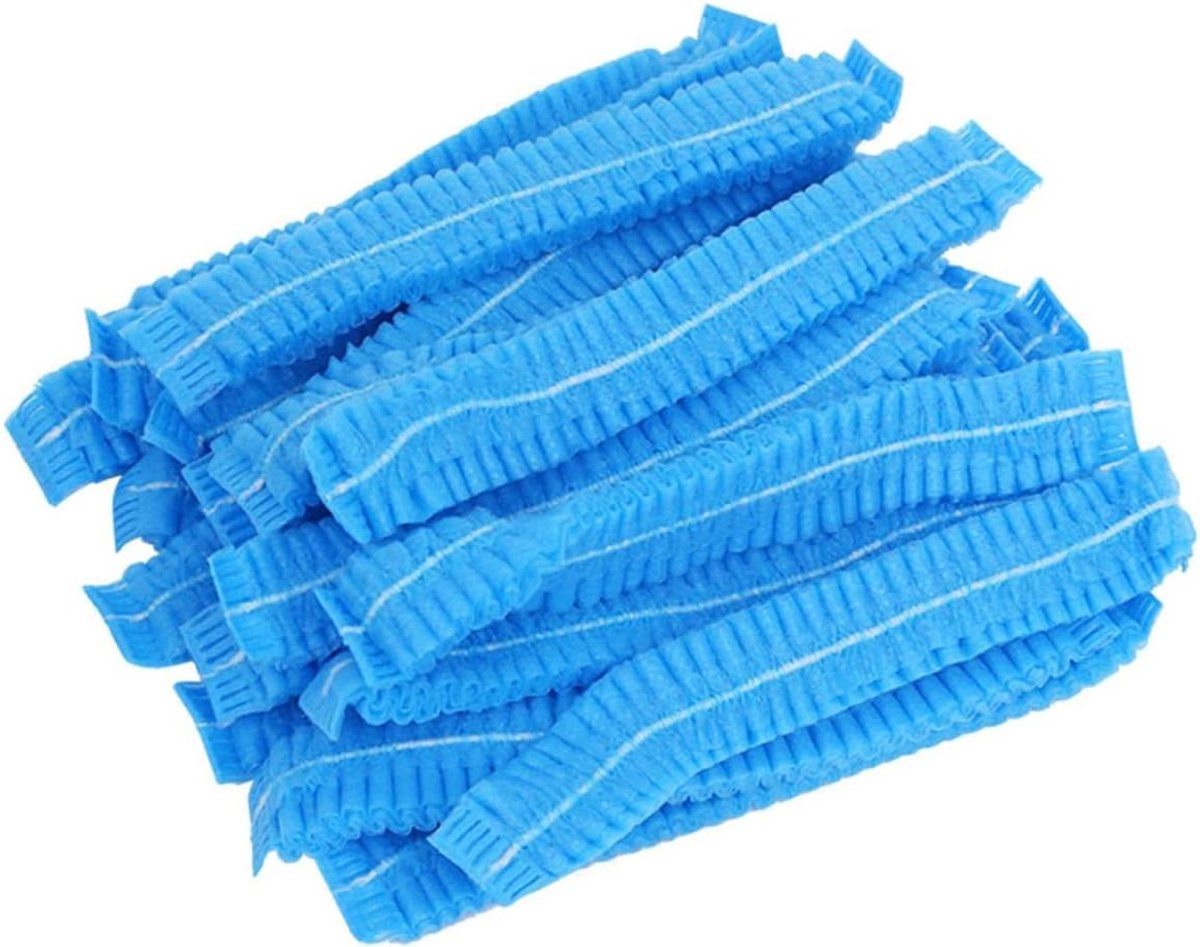 Haarkapjes 100 Stuks - Wegwerp Douchemutsen - Bescherming Tijdens Douchen - Niet-geweven Stof - 30x10 cm - Doorzichtig