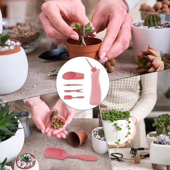 Tuingereedschap Set - Planten Verzorging - Planten Verpotten - Ergonomisch Ontwerp - 500ml Fles - Roze van Tuingereedschap. — afbeelding 3