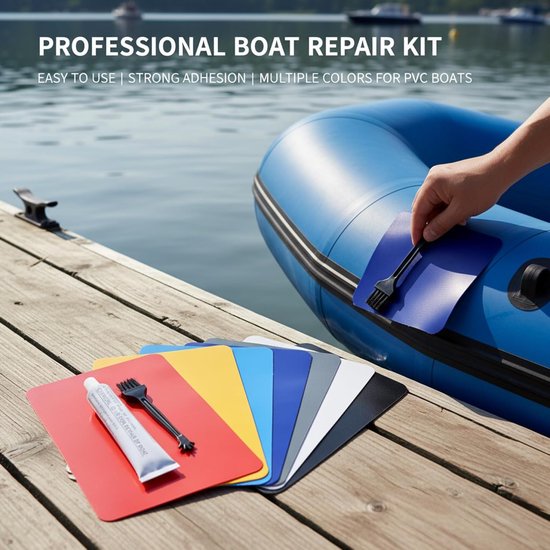 Opblaasbare Reparatieset - PVC Herstelkit - Lekken Dichten - Sterke Zelfklevende Lijm - 30 ml - Meerkleurig — afbeelding 5