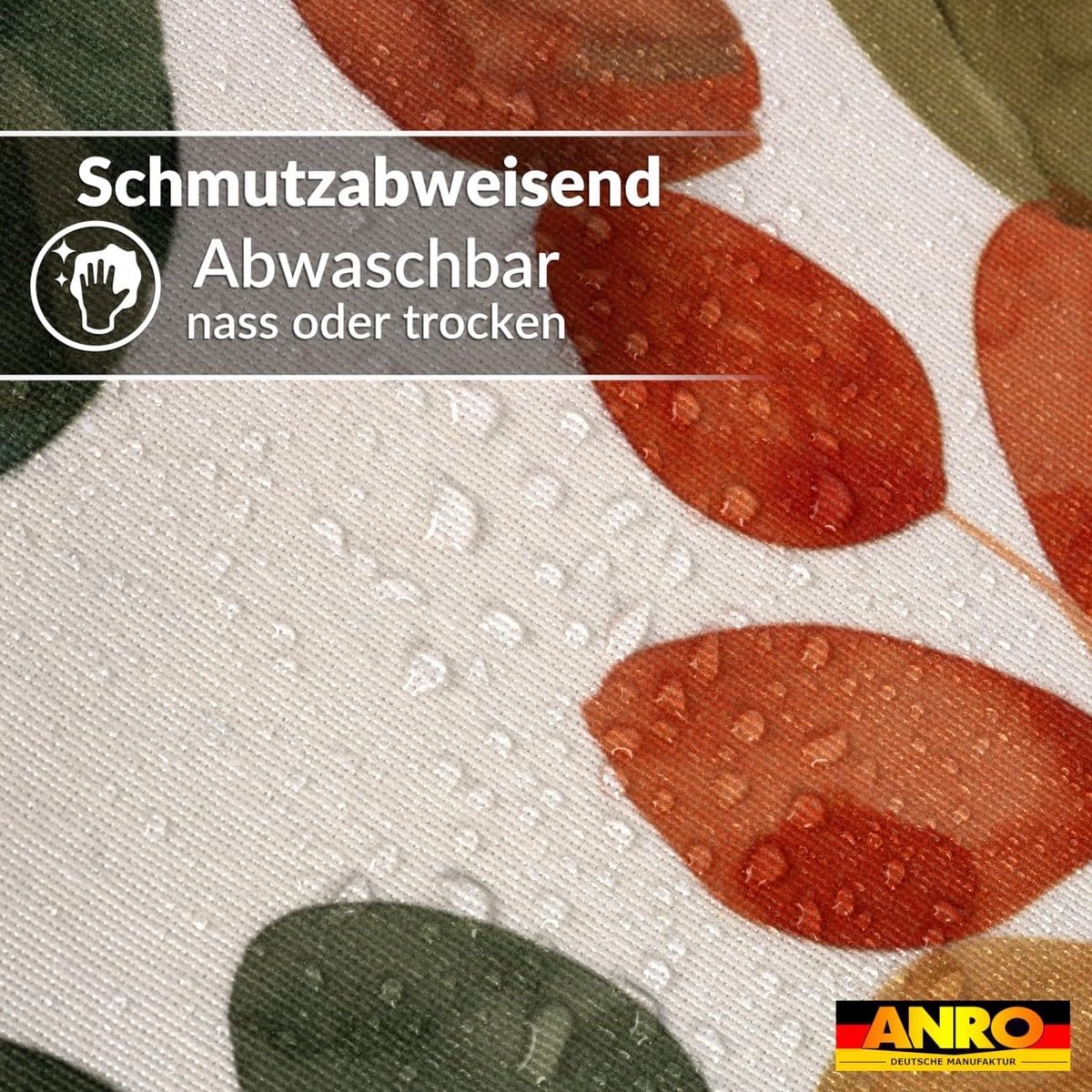 Tafelkleed - Afwasbaar kleed - Binnen en buiten - Lotuseffect - 140 x 180 cm - Snijrand